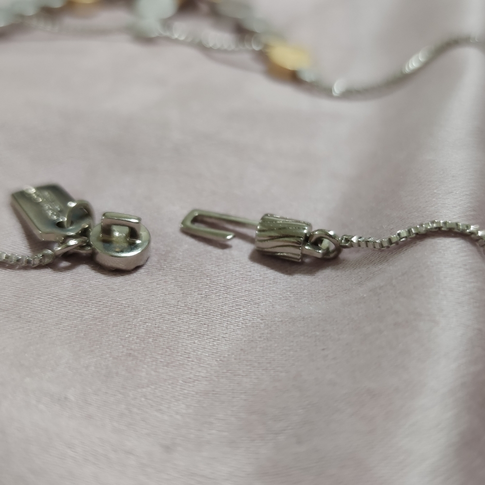 Coach Daisy Rivets Lariat Necklace Rare - Picture 6 of 11